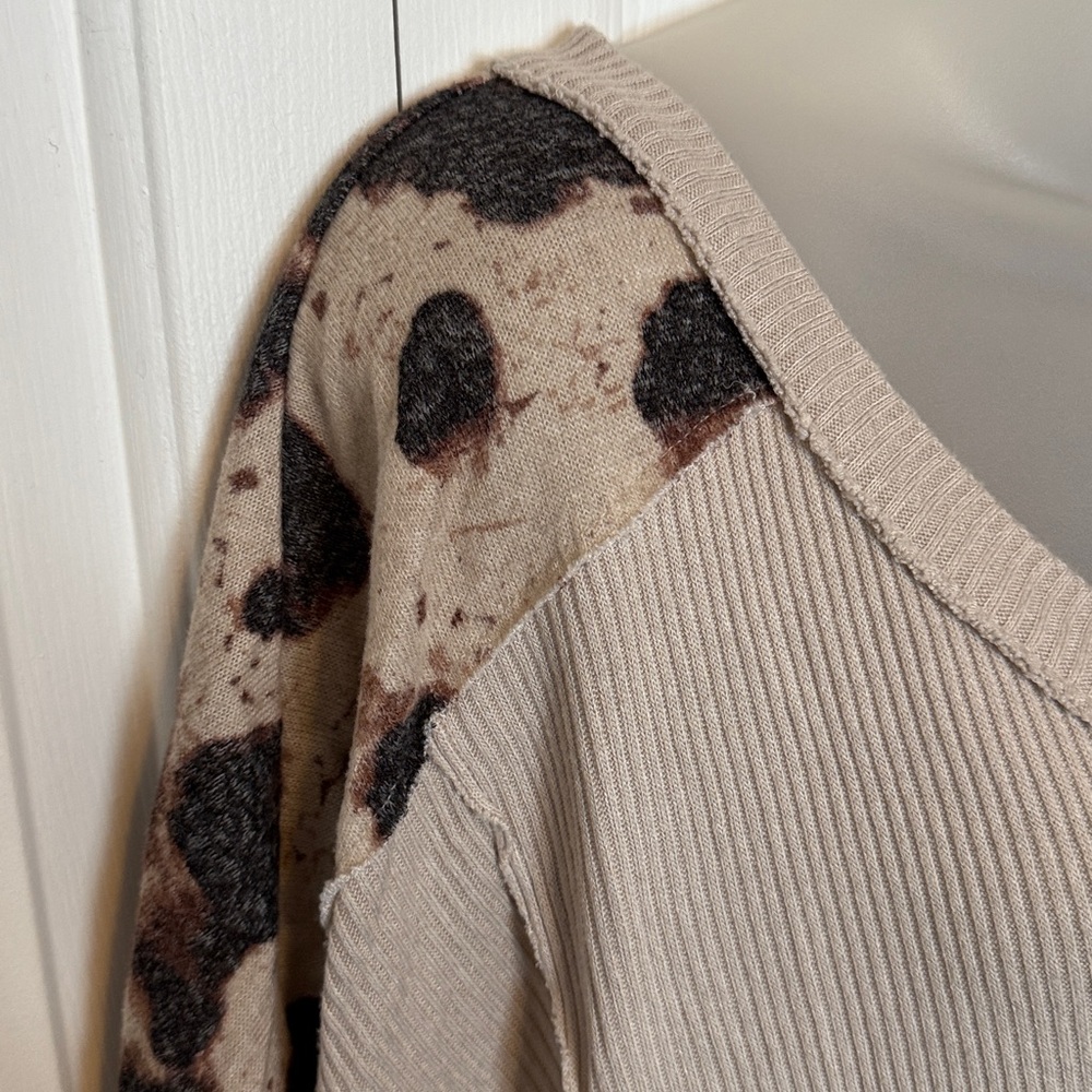 DAYTRIP Sz Large Beige Tie Waist top GUC B1313 - Picture 2 of 9